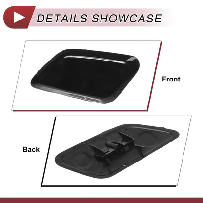 Front Left Washer Nozzle Cover for Honda Odyssey (2009-2014) Black 1 x Cap