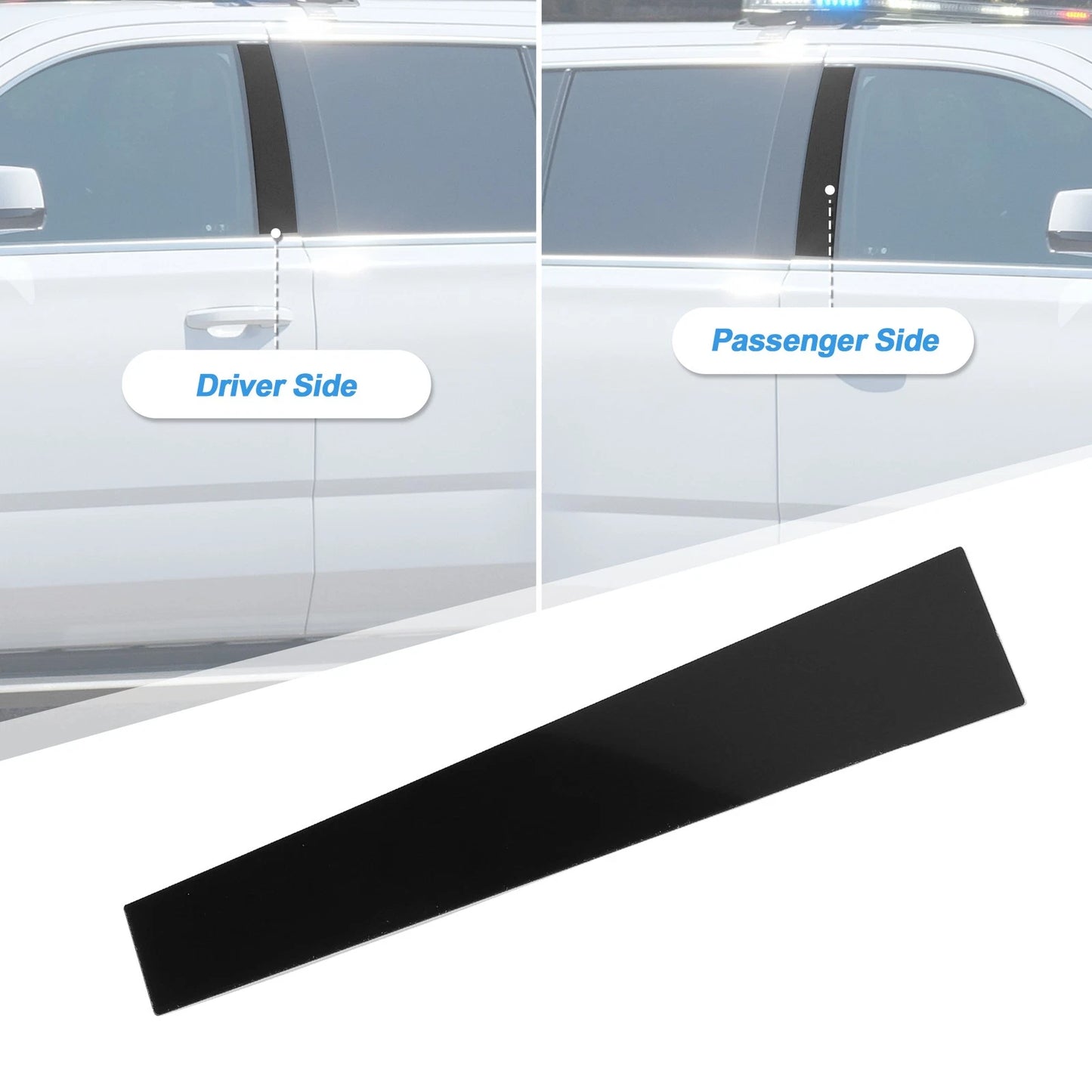 Set of 4 Windshield B Pillar Trim Exterior Garnish for Porsche Panamera (2009–2016)