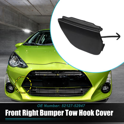 Tow Hook Cover for Toyota Prius C (2012–2015) No. 52127-52947 Black