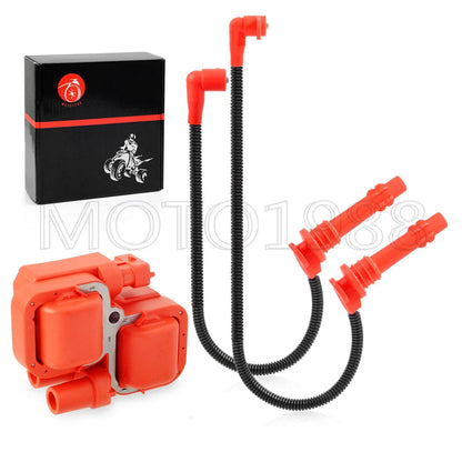 Ignition Coil w Spark Plug Wire Cap for Polaris Ranger XP1000/Crew XP1000 (2014–2023)