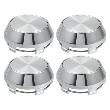 4 x ABS Chrome Silver Wheel Center Cap Rim Hub Cover 60mm for Universal (N/A)