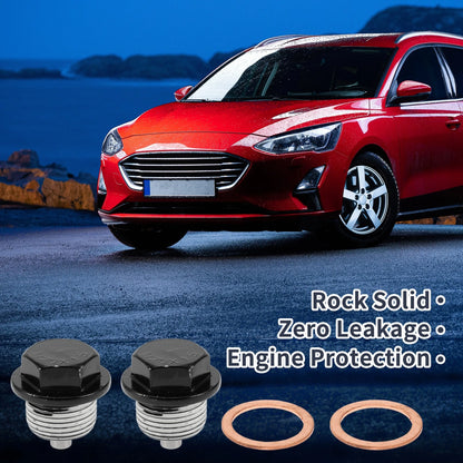 Set of 2 M20x1.5 Copper Oil Drain Plug with Gasket for Car Motorcycle