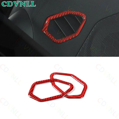 Red Carbon Fiber Dashboard Vent Trim for Subaru BRZ GR86 (2022–2024)