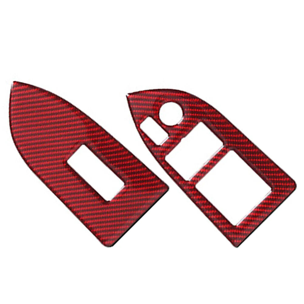 Red Interior Window Switch Button Cover Trim for Subaru BRZ, Toyota 86