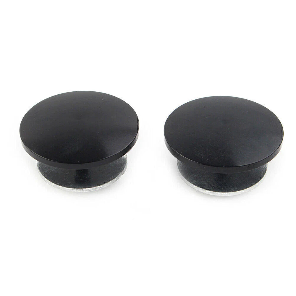 Black Aluminum Inner Fairing Mirror Plugs for Harley Street Glide Trike (2009-2023)