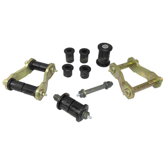 Rear Greasable Shackle Pin and Bush Kit for Toyota Hilux 4x4 (2005–2013)