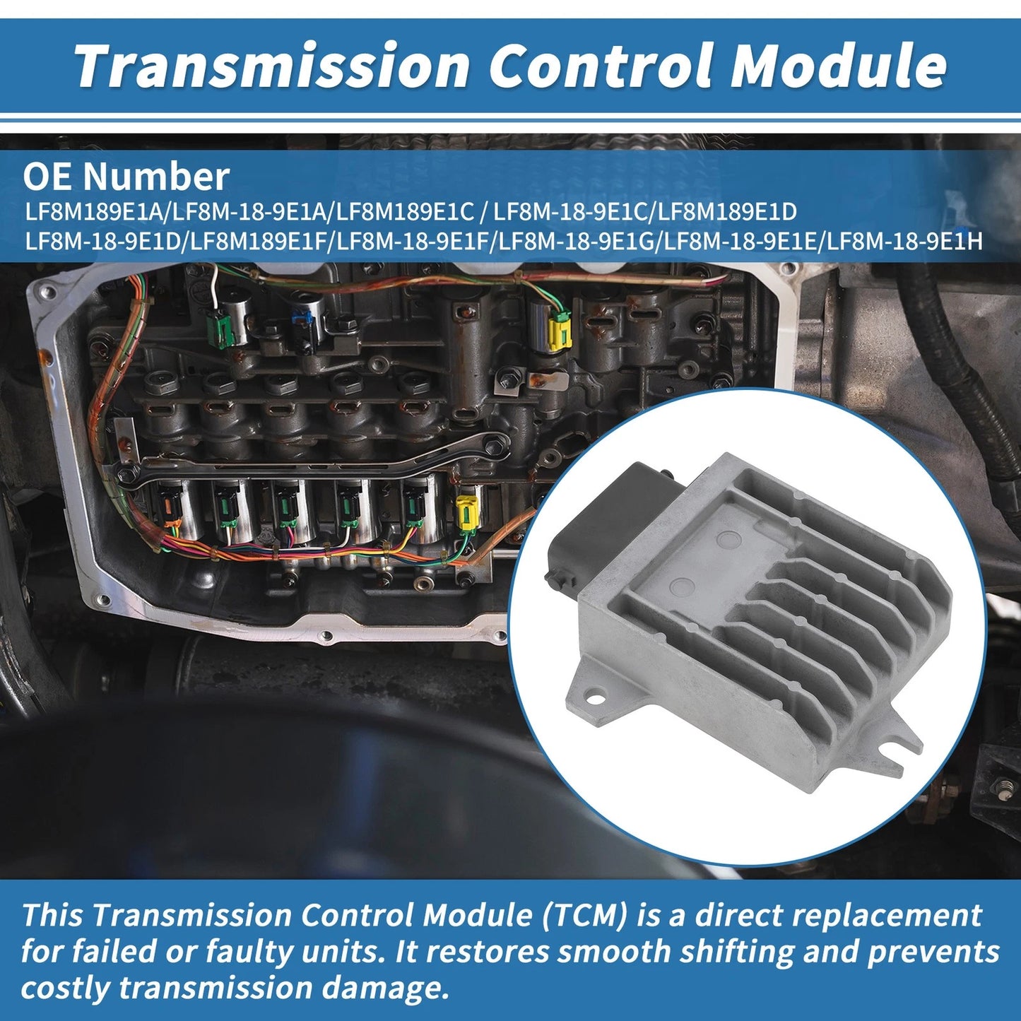 TCU TCM Transmission Control Module for Mazda 3  (2010–2013) LF8M-18-9E1A/LF8M189E1C