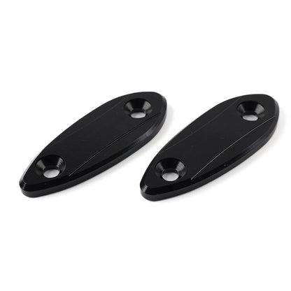 Block Off Base Plates for Kawasaki ZX6R Ninja (2009–2012) - Black
