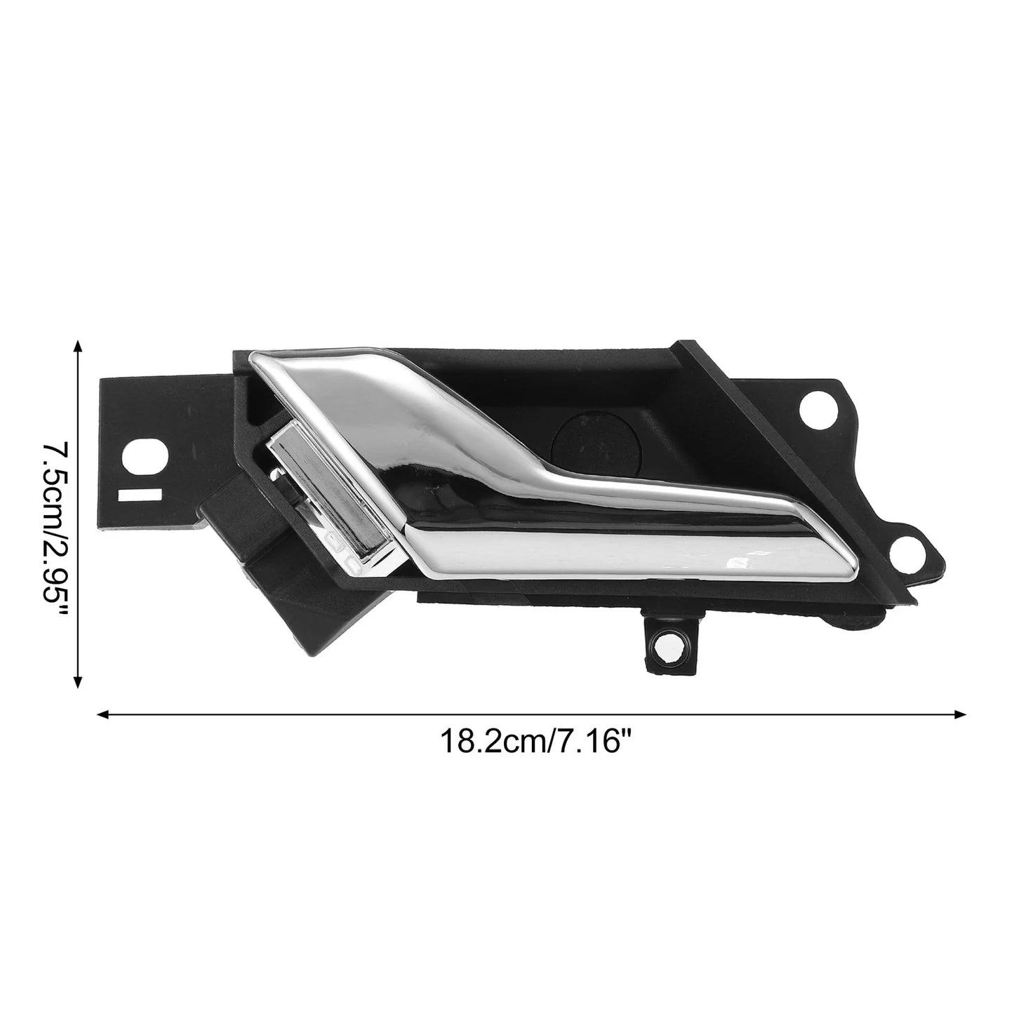 Black Front Rear Interior Door Handles for Chevrolet Captiva Sport (2012-2017) 2 x