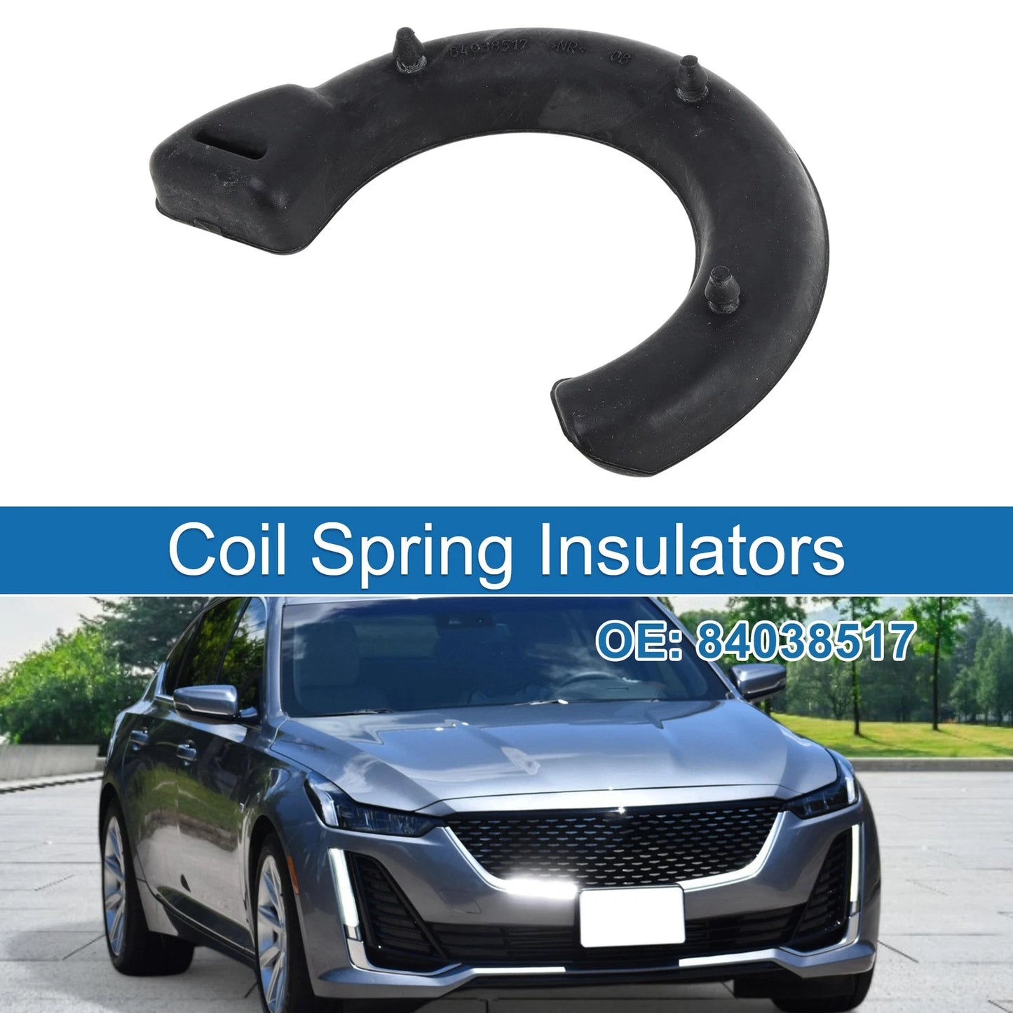 Lower Coil Spring Insulator No. 84038517 for Cadillac CT5 (2020–2024) Rubber