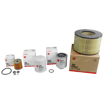 Air Oil & Fuel Filter Kit for Landcruiser HZJ75 (1990–2007)