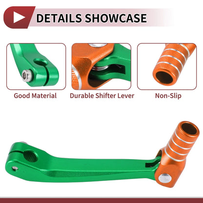 Gear Shift Lever for Honda CRF150F (2003–2017) Green Orange Silver Tone