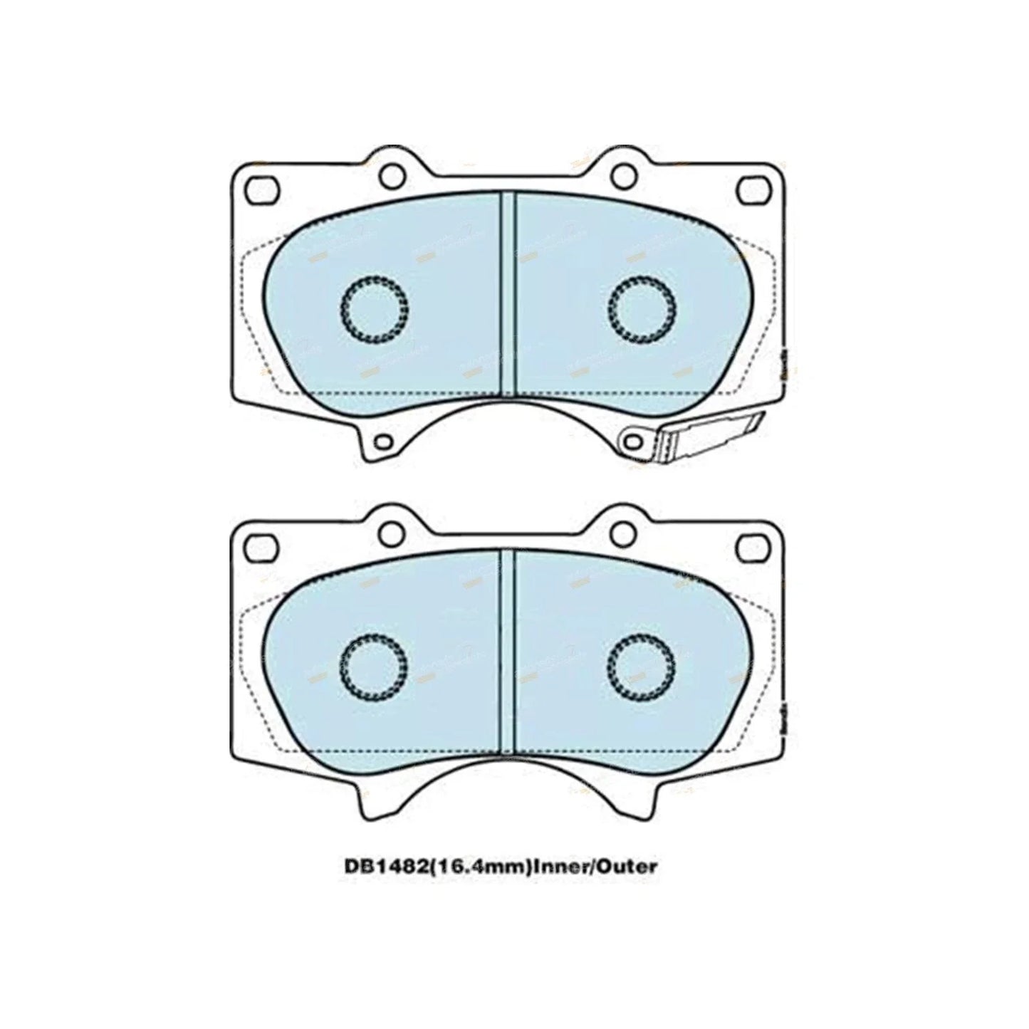 4WD Front Disc Brake Pad Set for Prado (2002–2018)