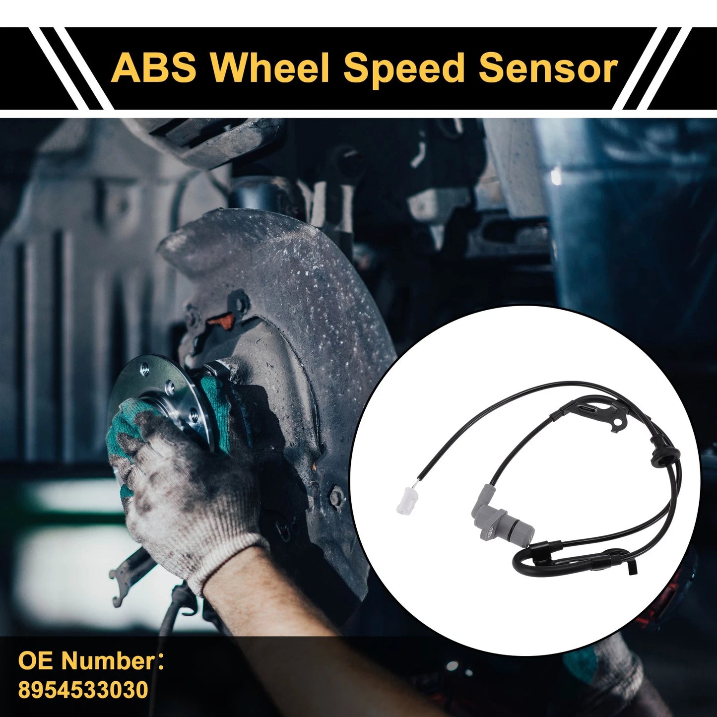 ABS Wheel Speed Sensor No. 8954533030 for Toyota Camry (1996–2006) 1Pc Right Rear