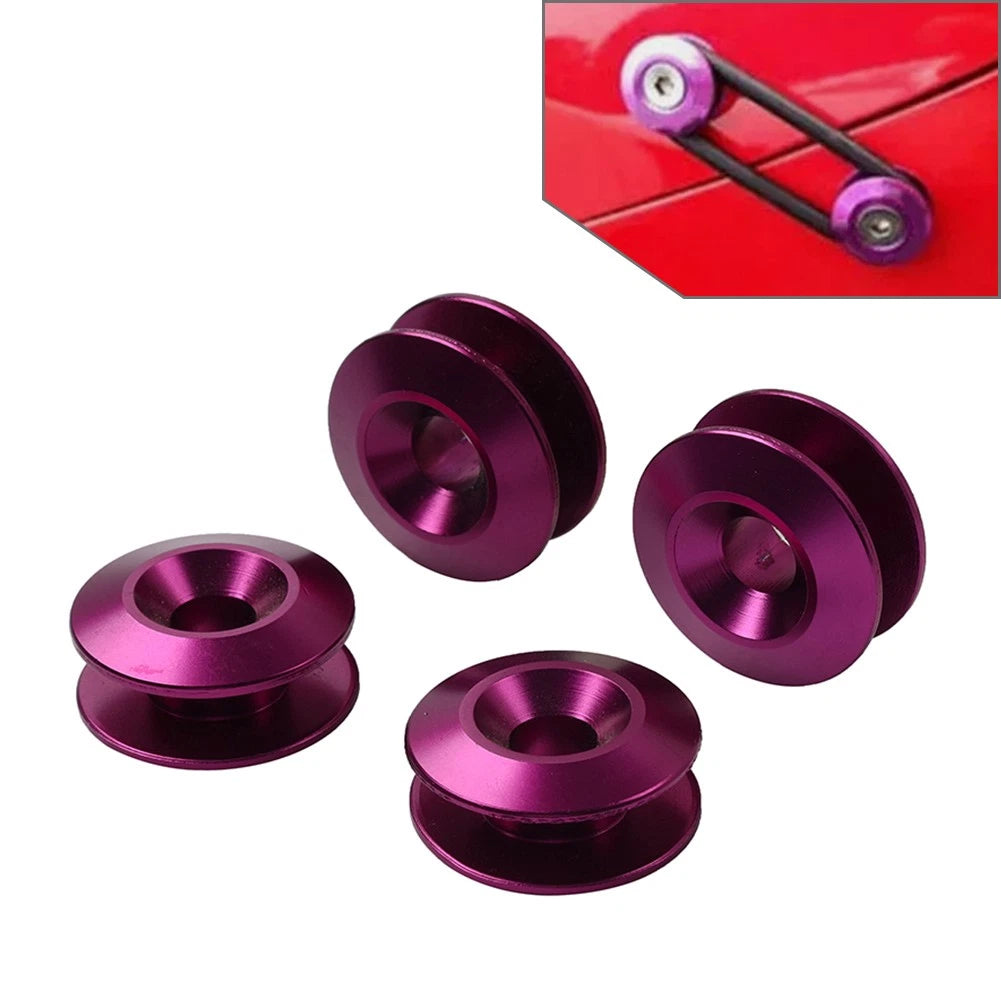 Set of 4 Blue Tire Valve Caps for Car Motor Rim (Universal Fit)