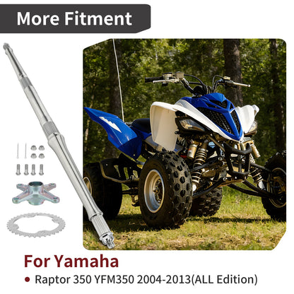 Rear Axle with Sprocket Hub Collar for Yamaha Raptor 350 (2004–2013)