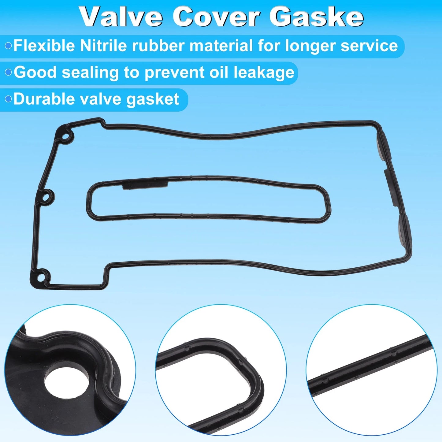 Set of 1 Valve Cover Gasket for Land Rover Range Rover (2002–2005) Nitrile Rubber