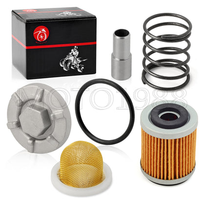 Oil Drain Plug Strainer for Yamaha Warrior Raptor Wolverine Big Bear (1990–2023)