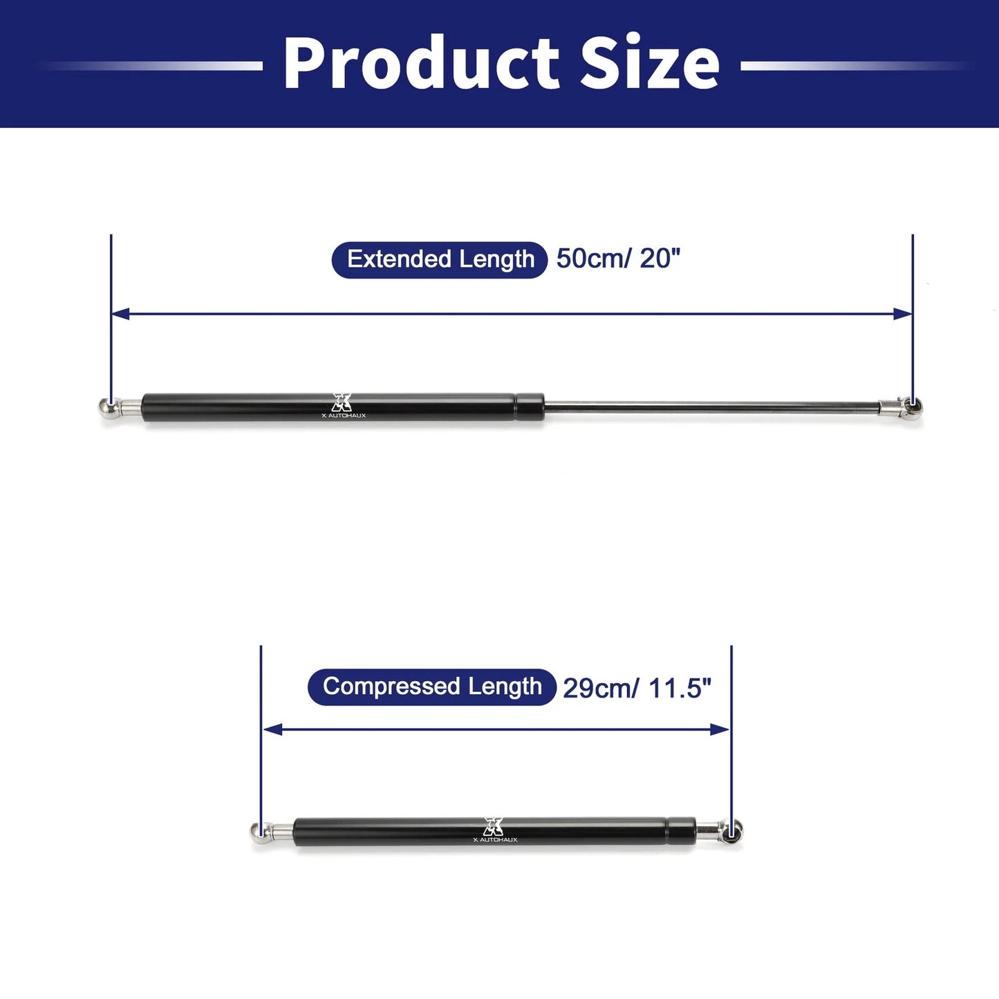 1 Pc 20 Inch Black Lift Support Strut Gas Spring for RV Car