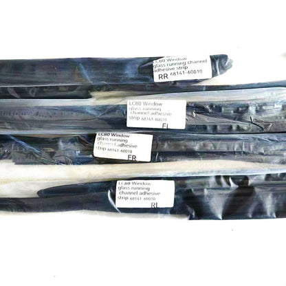 Set of 4 Door Glass Run for Toyota Land Cruiser LX450 FJ80 FZJ80 (1991–1997)