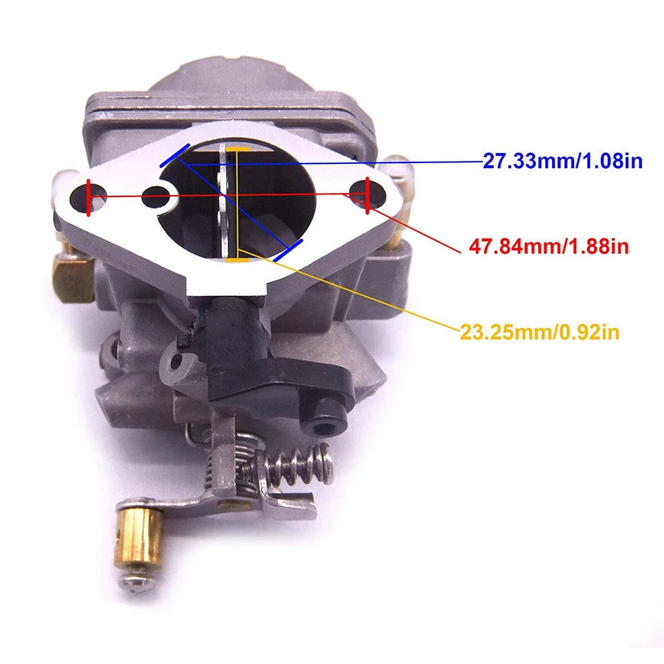 Carburetor Assembly for Yamaha 4-Stroke 4HP Outboard (1990–1999)