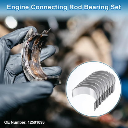 Set of 8 Connecting Rod Bearing No. 12591093 for Chevrolet Equinox (2010–2017)