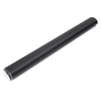 3D Carbon Fiber Vinyl Wrap Sticker for Motorcycle - Matte Black (All Years)