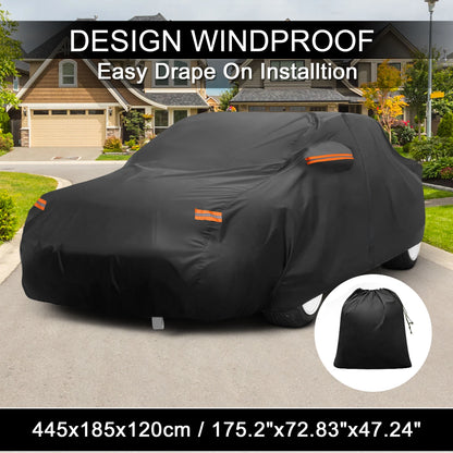 Waterproof Car Cover for Toyota Supra (210D-PU, Driver Door Zipper)
