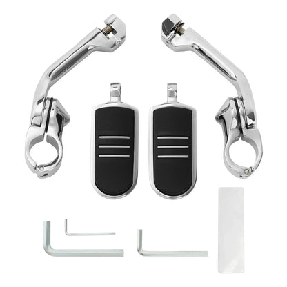 1 1/4" Long Angled Foot Pegs for Harley