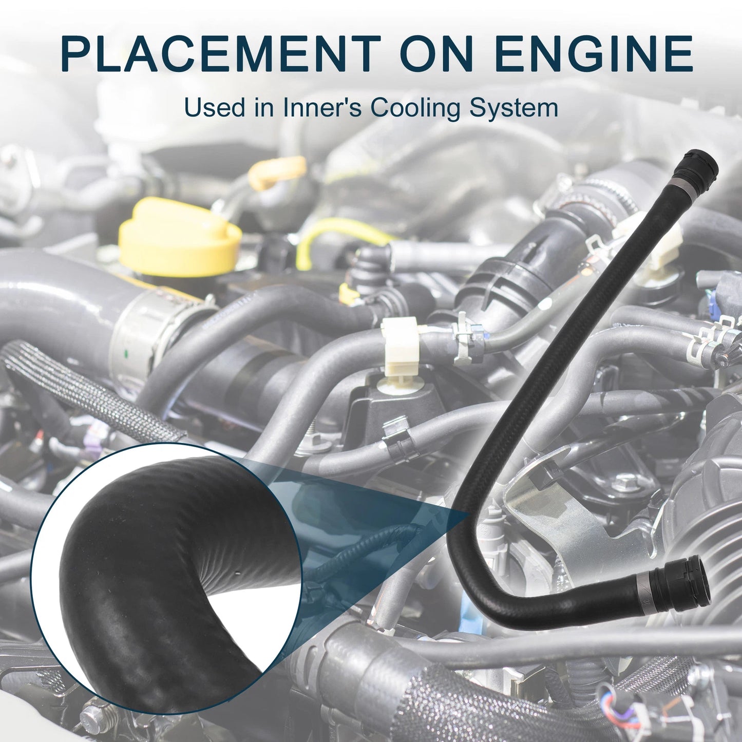 Radiator Hose for BMW 528i 1999-2000, 530i 2001-2003 (11531438633)