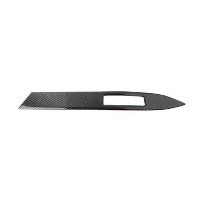 Black Carbon Fiber Dashboard Panel Cover Trim for Ford Mustang (2015–2019)