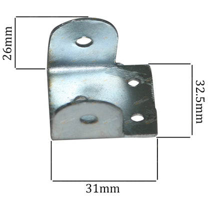 2 Rubber Boot Bonnet Hold Down Brackets for Landcruiser 40 Series (1958–1984)