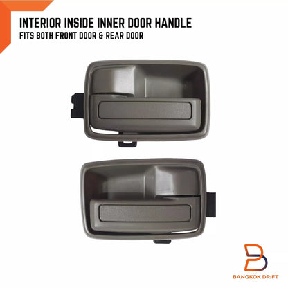 Grey Interior Door Handle LH RH Pair for Holden Rodeo TF 1988-2003