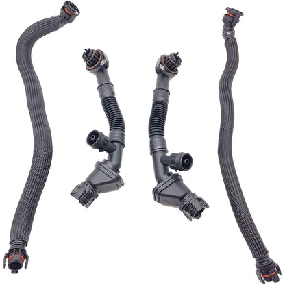 Set of 4 Breather Hoses for BMW 550i 650i 750Li X5 X6 (2006–2017)