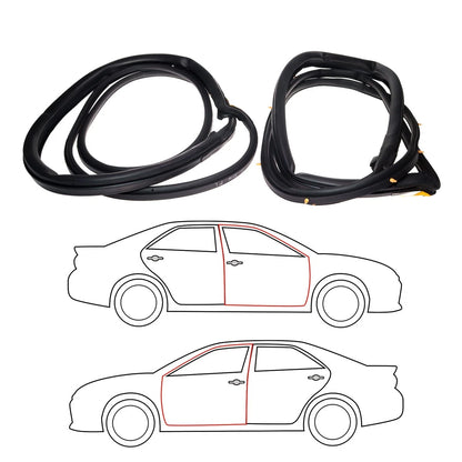 Set of 2 Door Weatherstrips for Toyota Corolla (1991–1998)