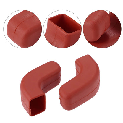 Pair Front Bumper Tow Hook Covers for Jeep Wrangler JK JL (2007–2023) Red
