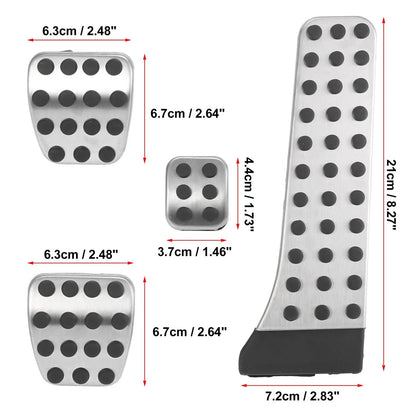 4 Pcs Manual Transmission Pedal Pad Covers for Mercedes-Benz