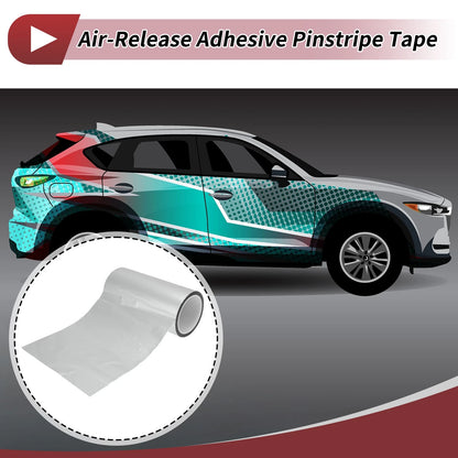 Pinstripe Tape 200mm x 50m for Car Motorcycle Boat Matte Silver Tone (1 Pcs)