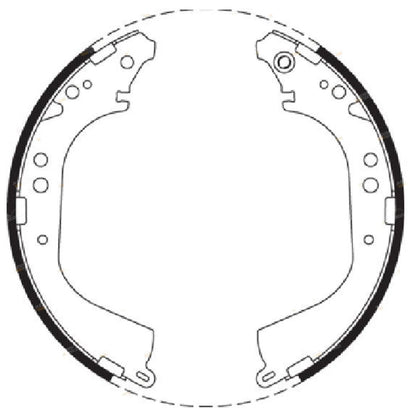 Rear Brake Shoes Set for Patrol GU Y61 4WD Ute (1999–2010)