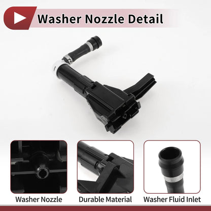 Front Driver Side Headlight Washer Nozzle for Toyota Land Cruiser (2008–2021) No.8520860020