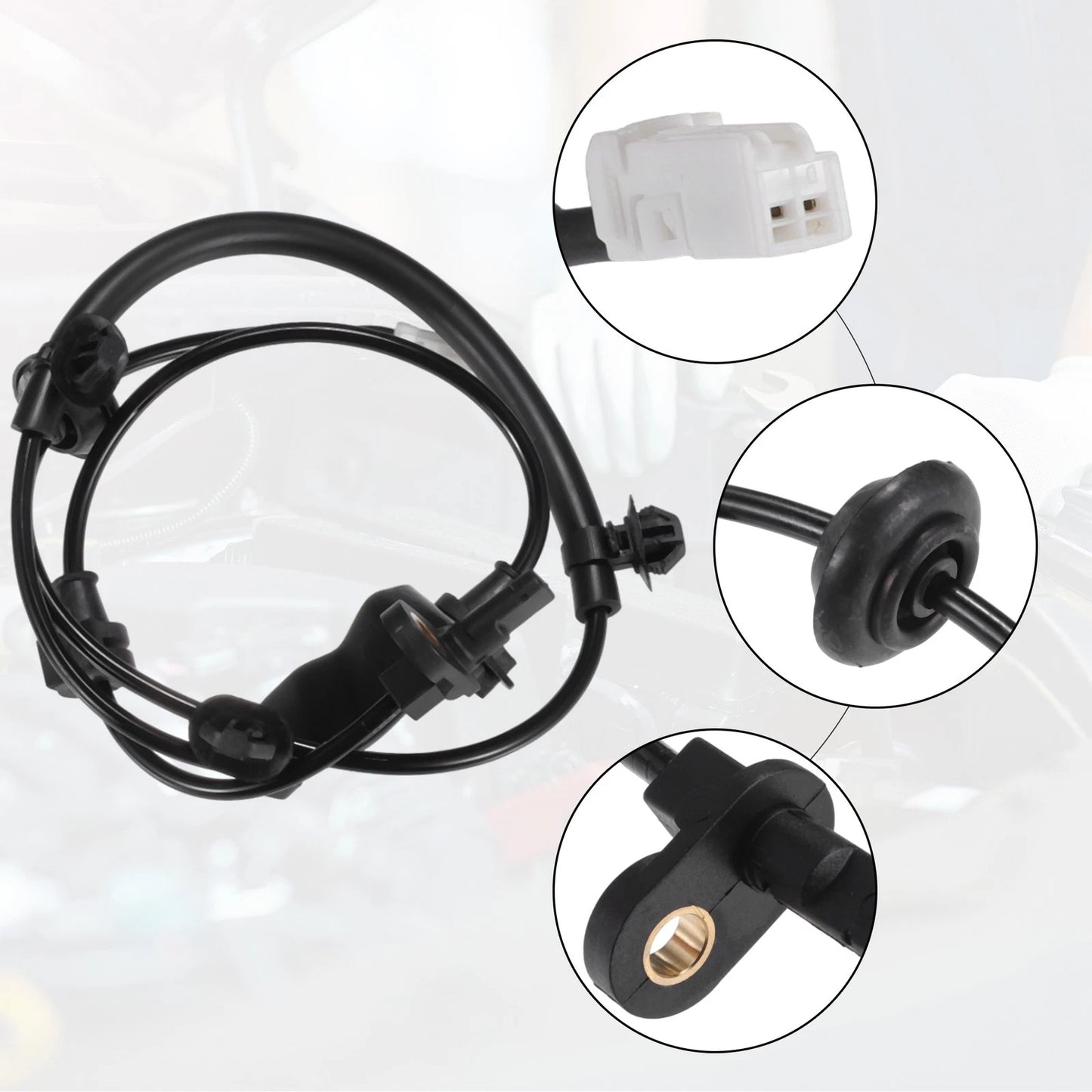 Set of 2 Rear ABS Wheel Speed Sensors for Honda Fit (2009–2013) No. 57470TF0003