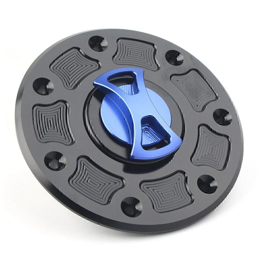 Blue Fuel Gas Tank Cap Cover for Kawasaki Ninja 500, ZX-6, ZX-7, ZX-9, ZRX-1100, GPZ500
