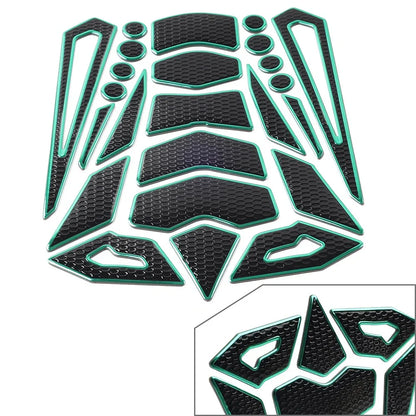 Green Motorcycle Oil Fuel Tank Pad Cover Protector Decal Grip