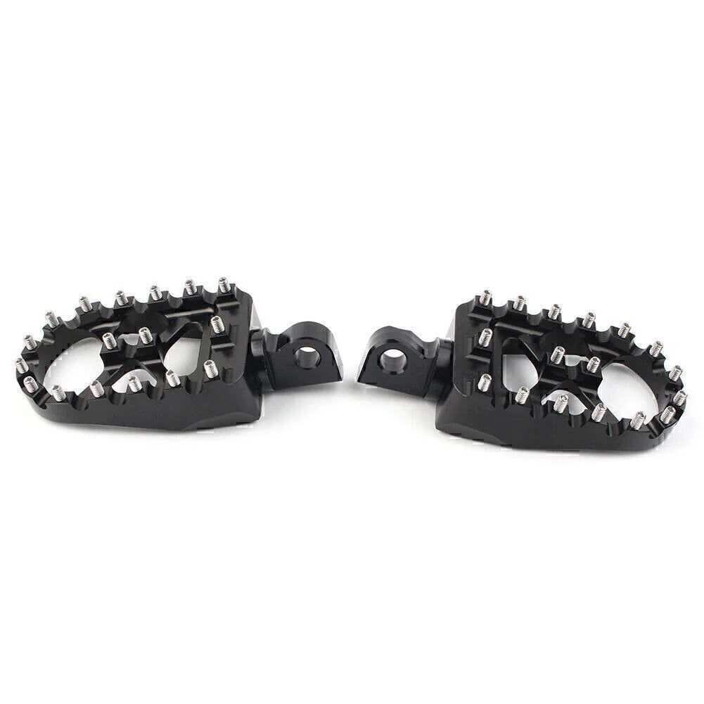 Black  Wide Fat Foot Pegs MX Style for Harley Dyna Sportster Bobber