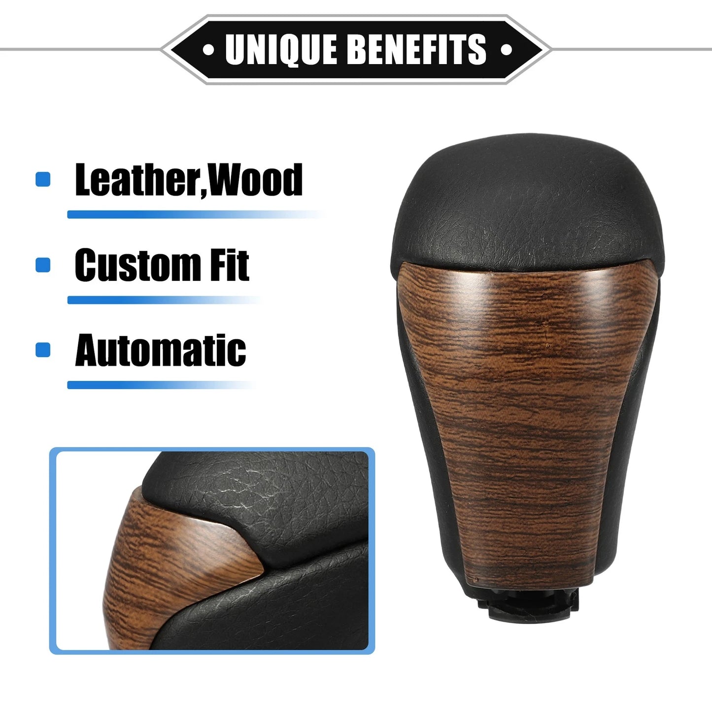 Automatic Gear Shift Knob for Toyota Highlander (2014–2019) Black Yellow