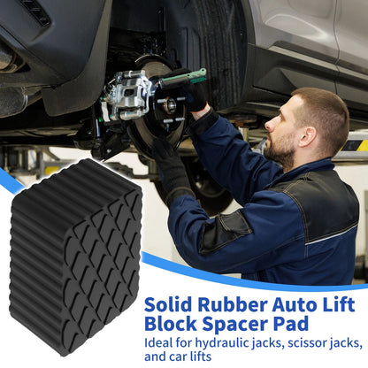 Universal Rubber Jack Pads for Auto (6.3" x 4.7" x 3.1")