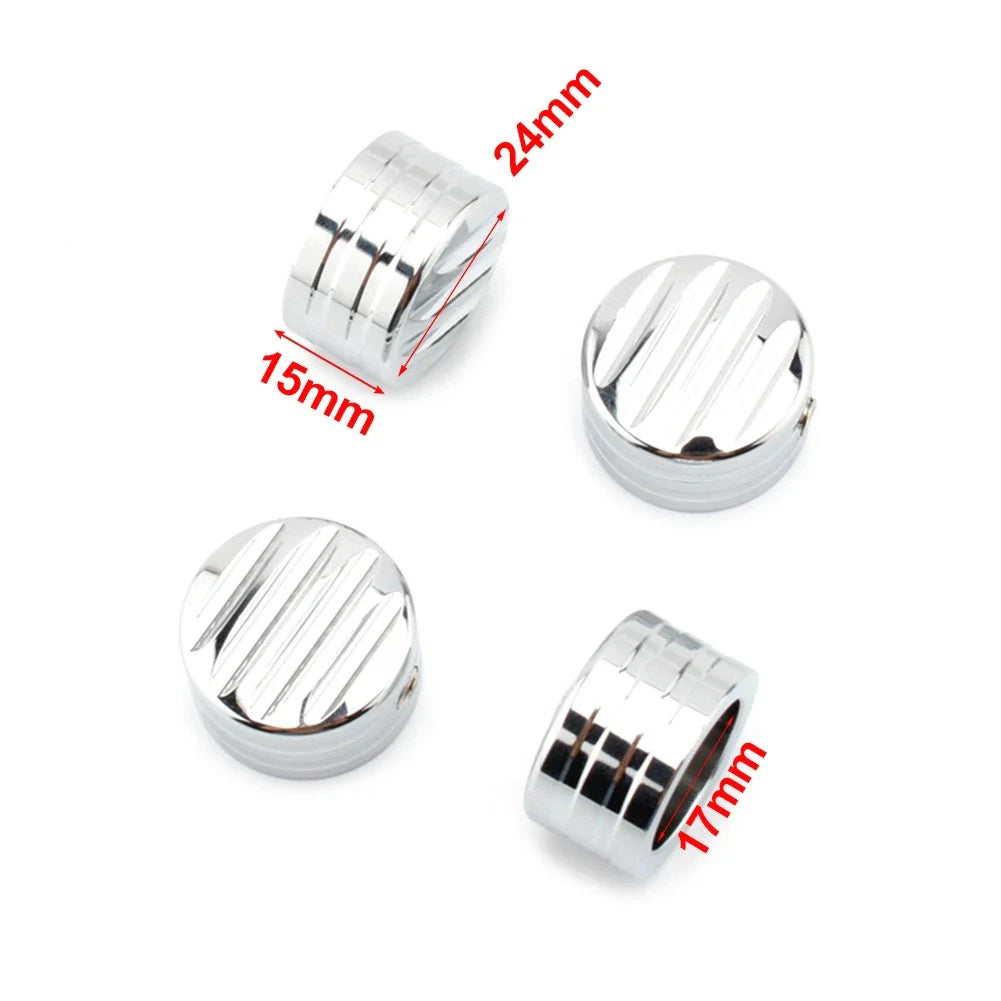 Billet Head Bolt Cover Caps Black for T120 Thruxton Scrambler Street Cup