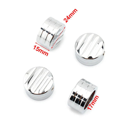 Billet Head Bolt Cover Caps Black for T120 Thruxton Scrambler Street Cup
