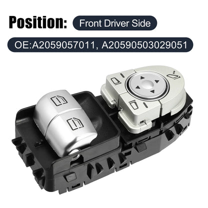 Driver Side Power Window Switch for Mercedes-Benz C300 C43 (2015-2023)