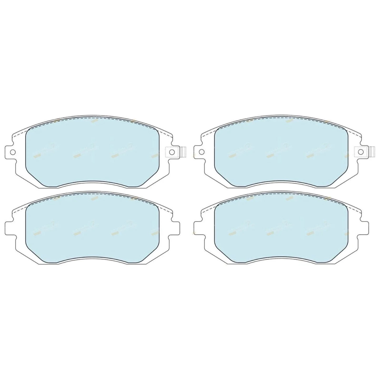 GCT Front Disc Brake Pad Set for Subaru BRZ ZC6 (2012-2019)